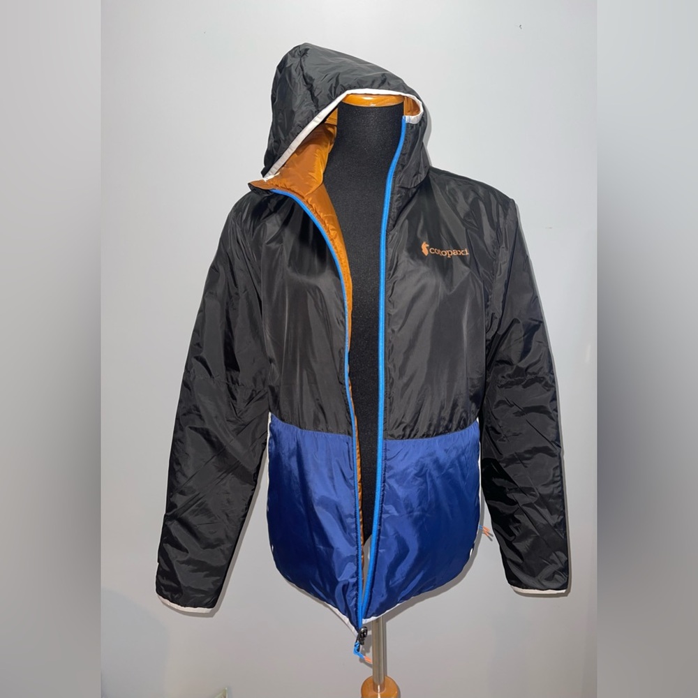 Cotopaxi Black and Blue Puffer Jacket